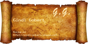 Gindl Gobert névjegykártya